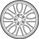 Mercedes-Benz 166-401-11-00-64-7X21 Wheel, Alloy