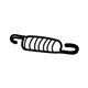 Mercedes-Benz 220-757-01-29 Hinge Spring