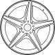 Mercedes-Benz 205-401-20-01-7Y51 Wheel, Alloy