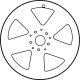 Mercedes-Benz 205-401-88-00-7X35 Wheel, Alloy