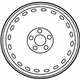 Mercedes-Benz 207-400-01-02 Wheel, Spare