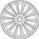 Mercedes-Benz 253-401-55-00-7X21 Wheel, Alloy