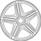 Mercedes-Benz 292-401-21-00-7X23 Wheel, Alloy