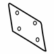 Mercedes-Benz 124-810-06-11 License Bracket