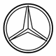 Mercedes-Benz 219-758-00-58 Emblem