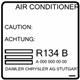 Mercedes-Benz 007-817-53-20 A/C Label