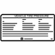 Mercedes-Benz 172-584-07-00 Tire Info Label