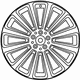 Mercedes-Benz 204-401-04-04-7X21 Wheel, Alloy