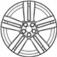 Mercedes-Benz 204-401-13-04-7X21 Wheel, Alloy