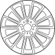 Mercedes-Benz 463-401-17-00-7X21 Wheel, Alloy