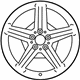 Mercedes-Benz 230-401-52-02-80 Wheel