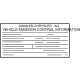 Mercedes-Benz 139-221-01-00 Emission Label