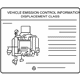 Mercedes-Benz 203-584-43-17 Emission Label