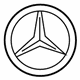 Mercedes-Benz 216-758-00-58 Emblem