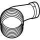 Mercedes-Benz 178-090-09-00 Air Hose