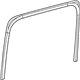 Mercedes-Benz 463-731-16-00 Upper Weatherstrip