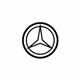 Mercedes-Benz 204-758-00-58 Emblem